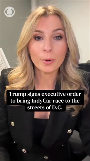 President Trump signed an executive order on Friday to bring an IndyCar race to the streets of Washington, D.C. this August, as part of the country’s 250th anniversary. The president was joined by IndyCar owner and former professional race car driver Roger Penske, as well as by Transportation Secretary Sean Duffy, who said it “is going to be wild.” | CBS News