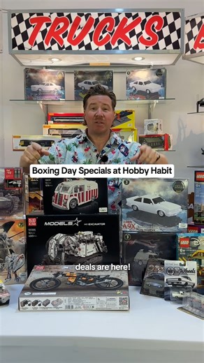 Shop Hobby Habit's Boxing Day Sale !! 22nd - 26th Decmeber. Don't miss out 🤩 25% off Mould King 25% off LEGO 25% off Volks IMS (SCIFI) kits 25% off Dragon Model Kits 20% off Hornby 20% off DDA Plastic Australian model kits 15% off Oz-wheels MORE !!! Come in-store to 144 Daws Rd, Melrose Park, SA 5039 Or visit us on www.hobbyhabit.com.au | Hobby Habit