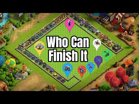 Impossible Straight Line Defense Formation Vs High Hp Troops 😱| Clash Of Clans |