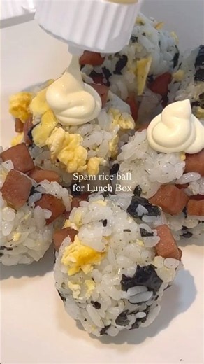 Hey everyone, what are you all eating today? 👋✨Today, I made super easy Spam Rice Balls!