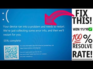 FIX Your device ran into a problem and needs to restart (Blue Screen Error) in Windows 11/10