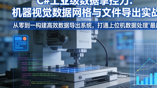 C#编程语言/零基础转行上位机视觉必看/上位机视觉系统/电气转行上位机视觉/Java转行上位机视觉C#机器视觉上位机入门/零基础怎么学机器视觉C#上位机/上位机