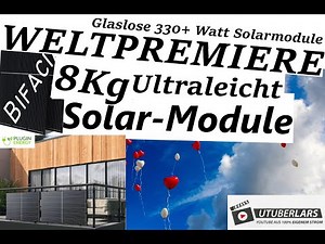 Bi-Facial!?! 8KG ULTRA LEICHT Solarmodul 330+ Watt Halbzellen #Pluginenergy #Solaranlage #Solar
