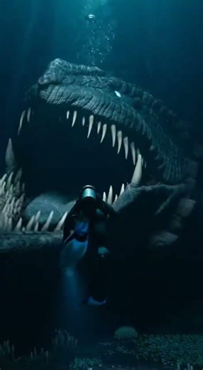Alone in the Abyss – Diver Encounters a Terrifying Deep Sea Monster 😱 #ai #deepsea #underwater
