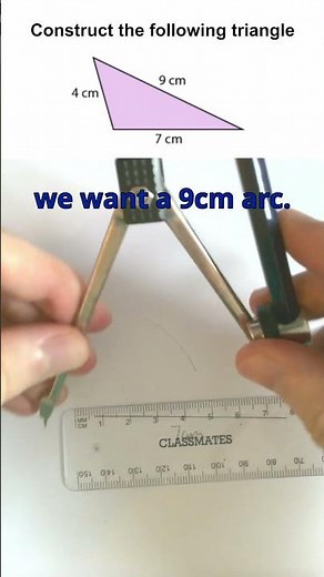 You MUST use a compass when constructing SSS triangles