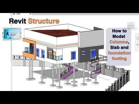 How to Model Columns, Foundation, Foundation Footing, and Floor Slab in Revit in Minutes