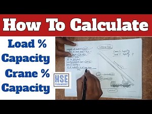 Lifting Plan | How to Calculate Crane % Capacity or Load % Capacity? #hseparamount #cranesafety
