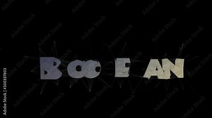 Boolean Algebra Text Warping Tessellation Looping Triangles Text Morph