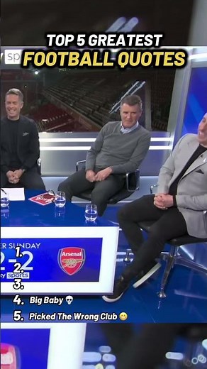 Top 5 Greatest Football Quotes #football #top5 #jamiecarragher #footballrankings #shorts