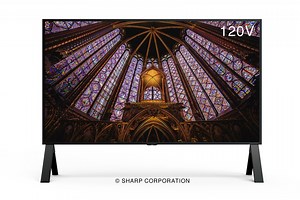 La exageración hecha monitor: la Sharp 8M-B120C ofrece 120 pulgadas de diagonal, resolución 8K, refresco de 120 Hz y HDMI 2.1