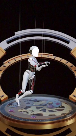 Skeleton robot dance