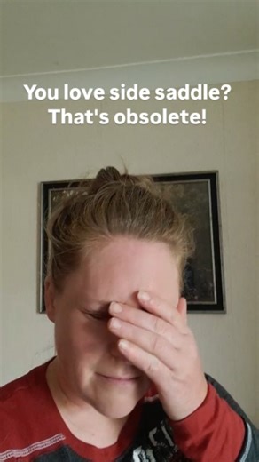Side saddle doesn't oppress me, but making this reel did! 😅😅 Epic 📷 by @tmsphotographyuk in my shrine to Bella, aka front room. #horse #sidesaddle #horseriding #equestrian #sidesaddleriding #yorkshire #sidesaddlehorse #jumping #sidesaddlejumping #thatsidesaddlebaddie | Side Saddle Kaitlyn