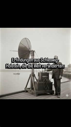 Schleswig-Holstein pur – zwischen gestern und heute on Instagram: "Der Mann, der durch Nebel sah – und der Welt das Radar schenkte Der Morgen lag grau über der Kieler Förde. Schiffe tasteten sich wie Blinde durchs Wasser. Hupen. Nebel. Angst vor dem Aufprall. Dann kam dieser eine Tüftler. Christian Hülsmeyer. Kein Admiral. Kein Militär. Ein Denker mit Draht im Kopf. Er stellte eine ketzerische Frage: Was, wenn man Dinge hören kann, die man nicht sieht? Sein Gerät trug einen Namen wie aus einer K