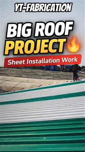 industrial roofing sheet work wheet installation #shorts