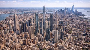 Tallest buildings of New York from above