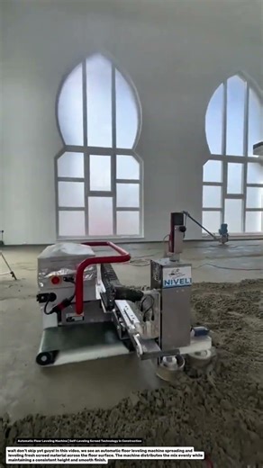 Automatic Floor Leveling Machine | Self-Leveling Screed Technology in Construction.