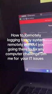👉 How to Use AnyDesk to Access Another Computer Remotely | Step-by-Step Guide #itsupport