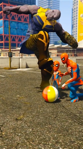 Very brave Hulk | Thanos breaks Spiderman's ball | Hulk vs Thanos | Hulk and Spider-Man cartoon