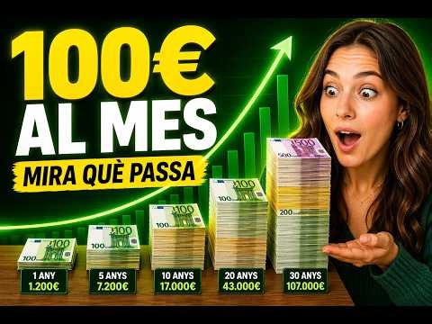 El que passa si inverteixes 100€ al mes (ningú t’ho explica així)