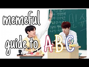 learn the alphabets with bts | a memeful video