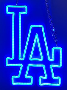 New Item! Gametime Dodgers Neon Chain Necklace! Perfect for Game Day! Los Angeles Dodgers - Etsy