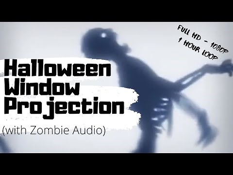 Zombie Window Projection - WITH SOUND