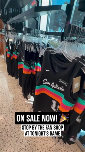 Coming to the game tonight? Stop by the Fan Shop to grab your Fiesta merch! 🛍️ | San Antonio Spurs