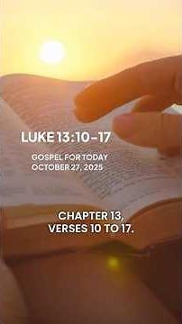 Gospel for today: Luke 13:10-17