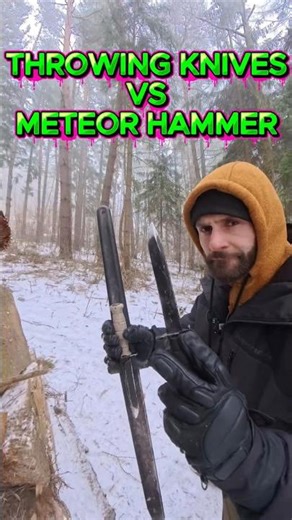 Throwing Knives VS Meteor Hammer ‪@SellswordArts‬