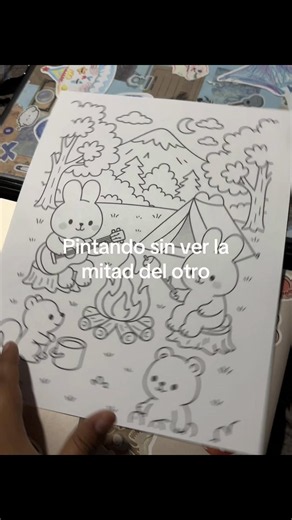 Pintando sin ver la mitad del otro: idea de cita para parejas