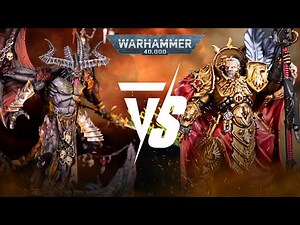 NEW Chaos Daemons Vs NEW Adeptus Custodes: 2000pts Warhammer 40K Battle Report