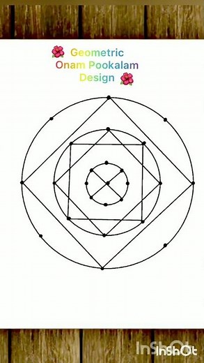 Geometric Onam Pookalam Design