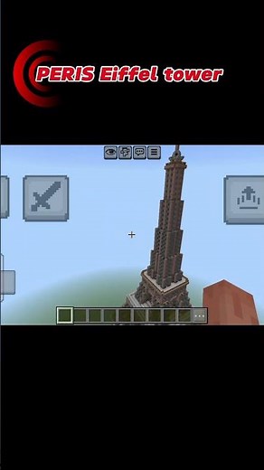i build PERIS Eiffel tower 🗼 #minecraft