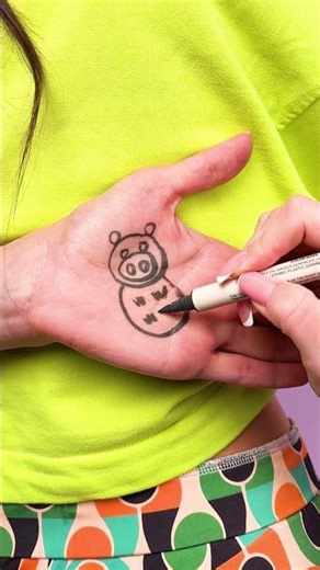 🐷 Draw a Pig with Circles Song #shorts #drawing