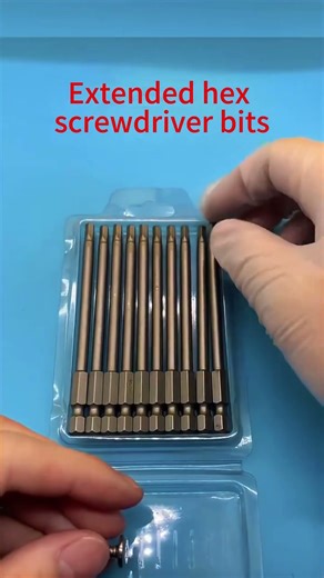 Hardware tool accessories Extended hex screwdriver bits #tools