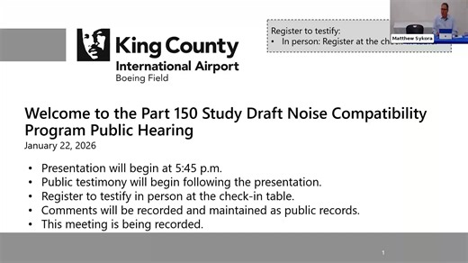 Part 150 Noise Compatibility Program Public Hearing 20260122