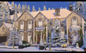 模拟人生4速建--THE SIMS 4 | 圣诞乡村屋