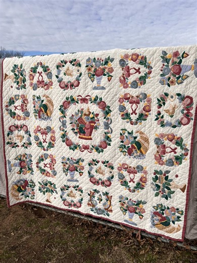 These appliqué quilts are 🔥😍❤️ Well at least 2 of them are appliqué I believe. Don’t come for me now, I don’t know quilt talk. All I know is these are stunning!! Coming to my booth January 16th at 10am. Booth is located in Wasted in Fort Smith, Arkansas. #quilting #vintagehome #fortsmitharkansas #patchwork #applique
