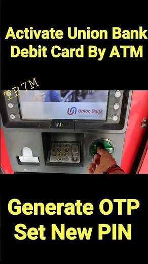 How to activate union bank atm card/How to generate union bank of india atm pin, debit card #shorts