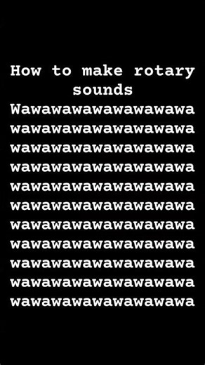 How to make rotary noises #rotary #enginesound #rotarysound