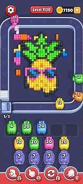 Pixel Flow — very hard level 1120
