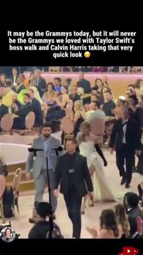 Nothing Will Top Taylor Swift Grammys Boss Walk and Calvin Harris Trying Not to Look😂 #taylorswift