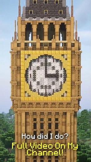 Famous Landmarks RECREATED in Minecraft: Big Ben #1