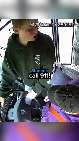 Student Prevents a School Bus Disaster