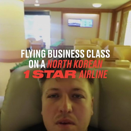 This lad caught on camera what it's like to travel on North Korea's airline, Air Koryo, which is the only one-star airline in the world! 😱✈🇰🇵 Simon Wilson | LADbible