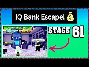 STAGE 61 IQ BANK ESCAPE Roblox Walkthrough [Full Guide English] 💰