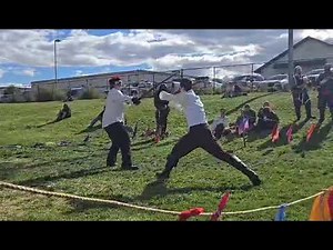 My first sword duel at the 2025 Idaho Renaissance Fair.