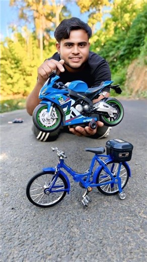 Mini rc cycle and remote control big moto bike 🔥