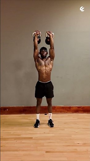 Kettlebell Push Press – Explosive Overhead Strength | Power & Stability Builder 💪🔥