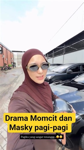 Citra Kirana and Rezky Adhitya take a morning walk